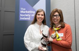 Ciara O' Reilly, Red C Research & Marketing with Meadhbh Quinn Chair, The Marketing Society of Ireland